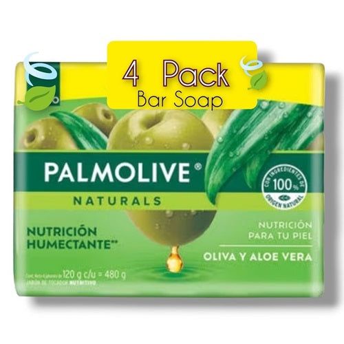 Item No.10720 PALMOLIVE NAT BAR SOAP ALOE Y OLIVA 18/4ct/120g