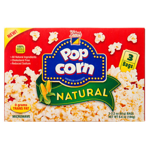 Item No.19043 GABRIELA NATURAL POPCORN 12/3x2.2oz