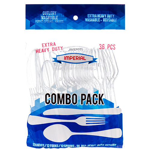 Item No.27071 IMPERIAL PLASTIC CUTLERY COMBO 48/36ct