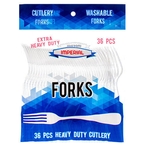 Item No.27072 IMPERIAL PLASTIC FORK 48/36ct