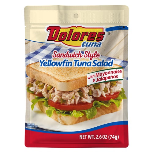 Item No.30068 DOLORES POUCH TUNA SALAD MAYO & JALAPE? 24/2.6oz