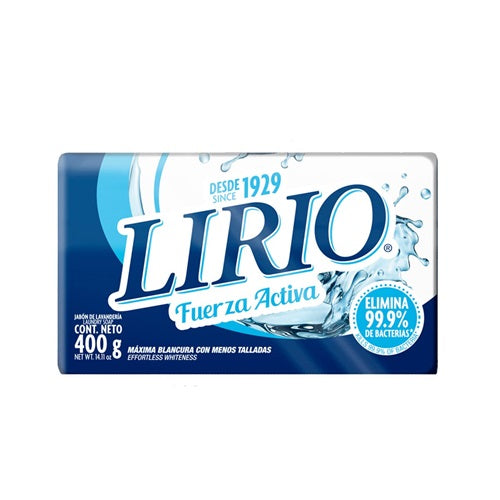 LIRIO LAUNDRY BAR SOAP WHITE 25/400g (SKU #30221)