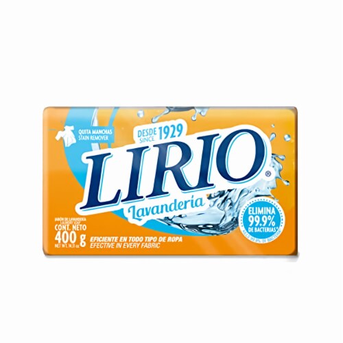 LIRIO LAUNDRY BAR SOAP YELLOW 25/400g (SKU #30251)