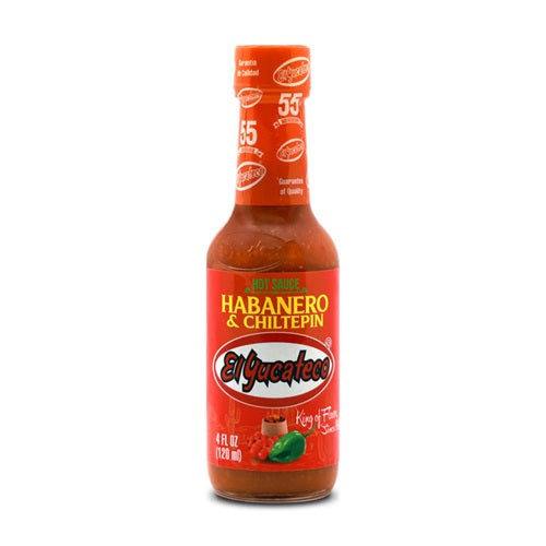 Item No.31114 EL YUCATECO HABANERO & CHILTEPIN 6/4oz