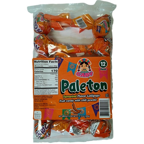 Item No.31558 DULCES GABY PALETON TAMARINDO 10/12 ct