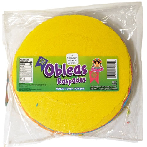 Item No.31571 DULCES GABY OBLEA RASPADA 24/100 gr