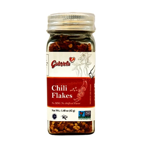 Item No.36375 GABRIELA CHILI FLAKES 12/1.48oz