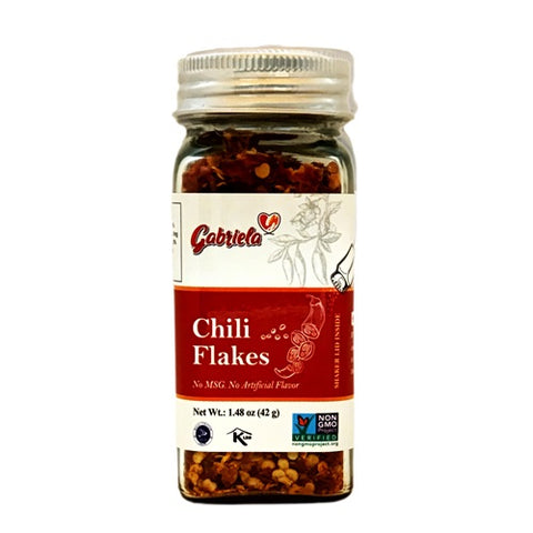 GABRIELA CHILI FLAKES 12/1.48oz (SKU #36375)