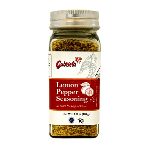 GABRIELA LEMON & PEPPER SEASONING 12/3.52oz (SKU #36379)