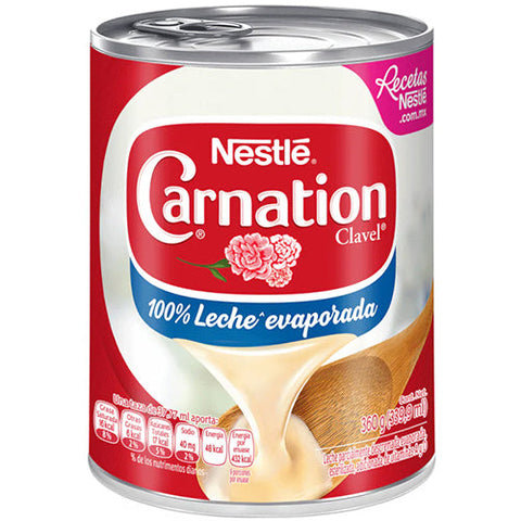 NESTLE CARNATION EVAPORATED MILK (MEX) 48/360g (SKU #44483)