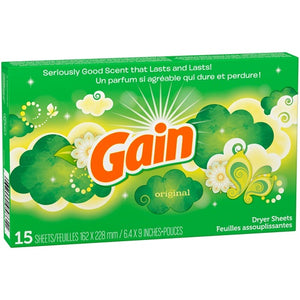 GAIN DRYER SHEET ORIGINAL 15/15ct (SKU #44686)