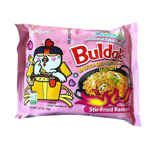 Item No.45679 SAMYANG BULDAK RAMEN CARBONARA (PINK) 8/5x4.58oz