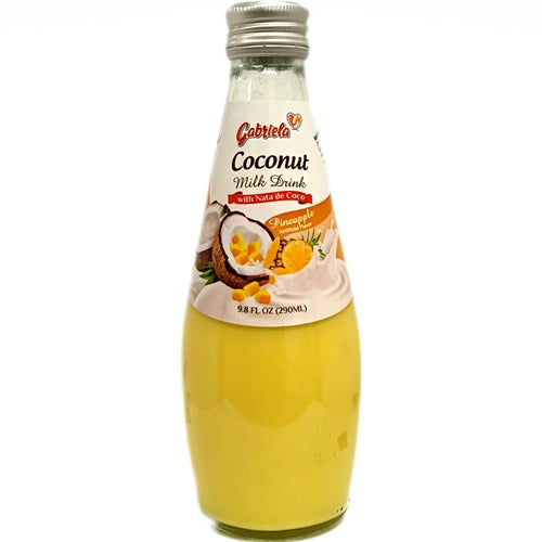 Item No.50324 GABRIELA CCNUT MLK W/ NATA DE COCO PINEAP 24/290ml + CRV