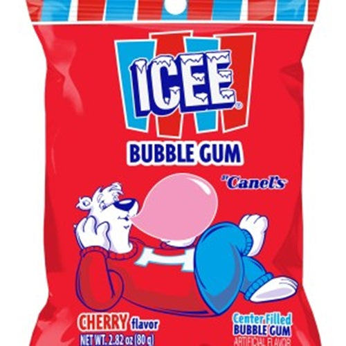 CANEL'S ICEE LIQUID CENTER BUBBLE GUM DISPLAY 24/45ct (SKU #55432)