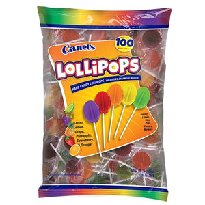 CANEL'S FIESTA LOLLIPOP IN BAG 12/100CT (SKU #55437)