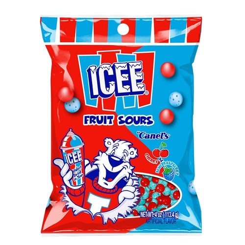 Item No.55464 CANEL'S PEG ICEE FRUIT SOURS 12/4oz