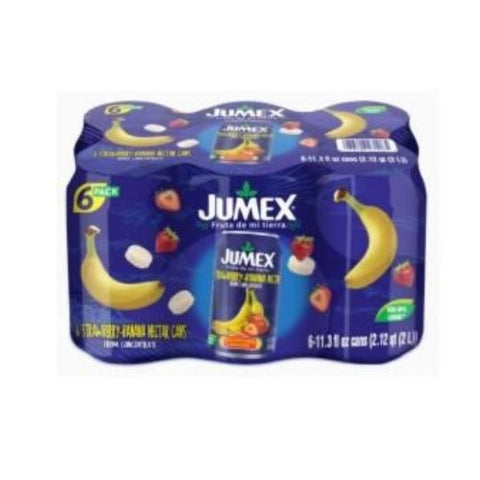 JUMEX CAN 6PK STRAW/BANANA NECTAR 4/6/11.3oz+ CRV (SKU #60052)