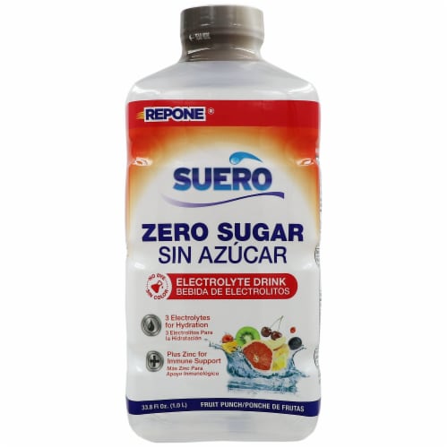 REPONE SUERO ZERO SUGAR FRUIT PUNCH 8/33.8oz (SKU #70139)