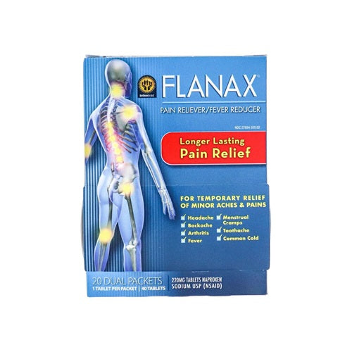 Item No.71055 Flanax Pain Reliever Tablets Dispensers 12/20/2ct