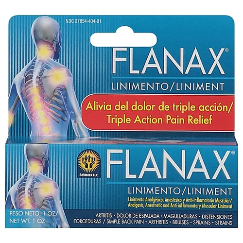 Item No.71058 Flanax Linimento (pomada para dolor) 12/30g