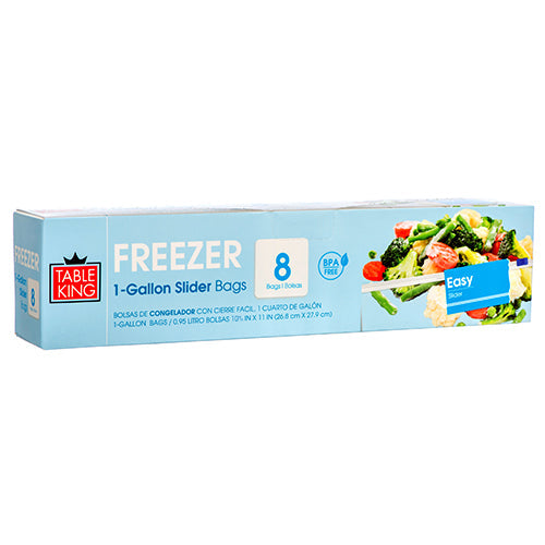 Item No.93151 TABLE KING FREEZER BAG SLIDER 1 GAL 36/8ct