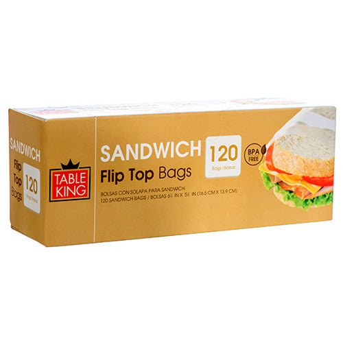 Item No.93153 TABLE KING SANDWICH BAG FOLD OVER 36/120ct