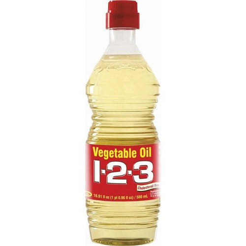 Item No.10090 123 VEGETABLE OIL 24/16.9oz