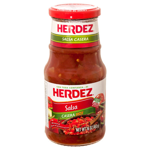 HERDEZ SALSA CASERA HOT JAR 12/16oz