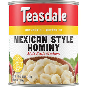 TEASDALE MEXICAN HOMINY READY DISPLAY 6/#10 (SKU #41665)