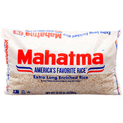 Item No.60202 MAHATMA RICE LONG GRAIN 4% WHITE POLY 18/2lbs