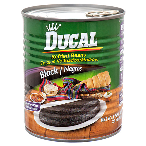 DUCAL REFRIED BLACK BEANS 12/29oz