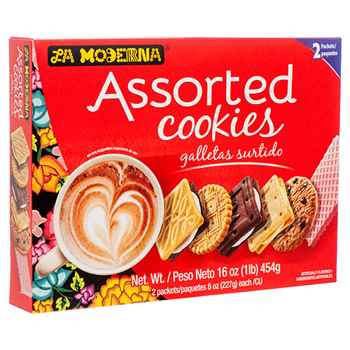 LA MODERNA ASSORTED COOKIES MEDIUM BOX 10/16oz