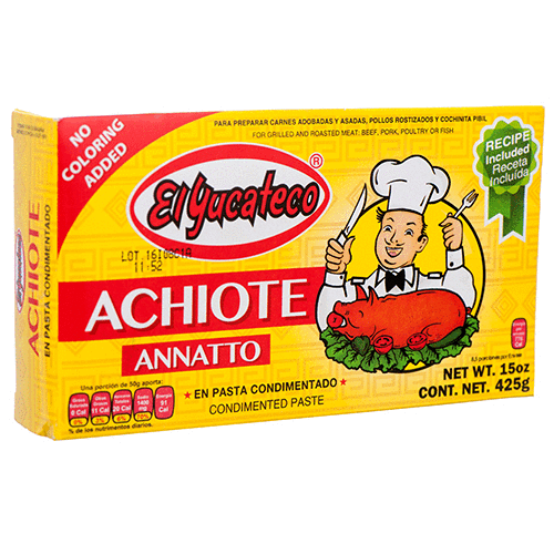 EL YUCATECO ACHIOTE PASTE 12/15oz