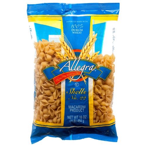 ALLEGRA SHELL PASTA 20/16oz