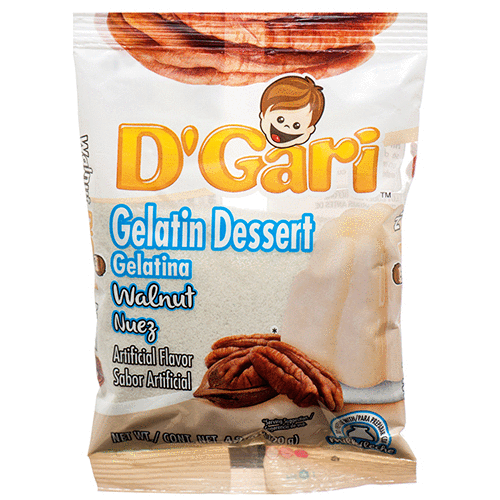 D'GARI MILK GELATIN WALNUT/NUEZ 24/4.2oz