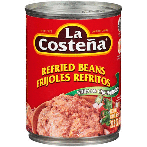 LA COSTENA REFRIED PINTO BEANS W/CHICHARRON 12/20.5oz