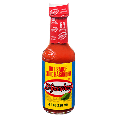 EL YUCATECO HABANERO SAUCE RED 12/4oz