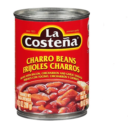 LA COSTENA CHARRO BEANS (W/BAC,CHI,GAR) 12/20oz