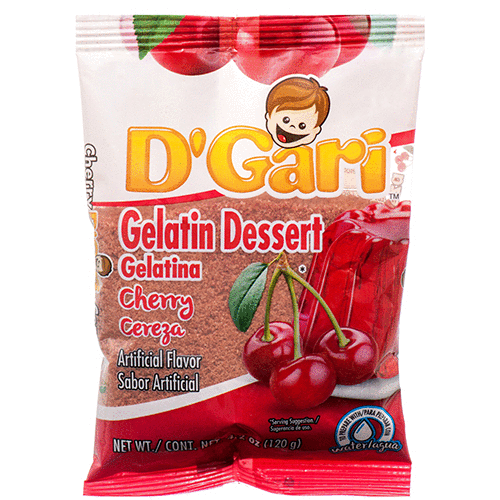 D'GARI WATER GELATIN CHERRY 24/4.2oz