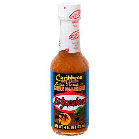 EL YUCATECO CARIBBEAN STYLE HABANERO SAUCE 12/4oz