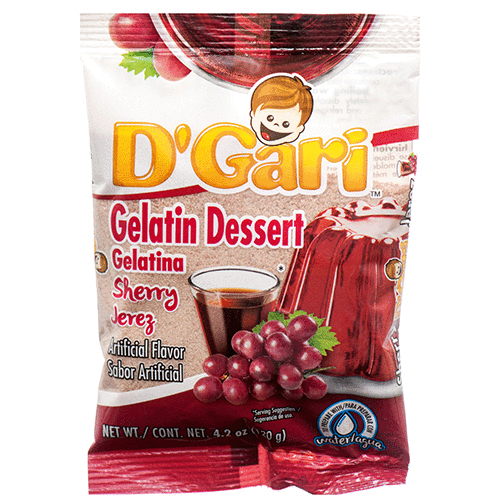 D'GARI WATER GELATIN JEREZ 24/4.2oz