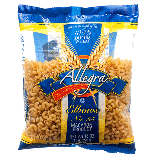 ALLEGRA ELBOW PASTA 20/16oz