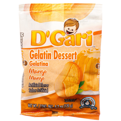 D'GARI WATER GELATIN MANGO 24/4.2oz