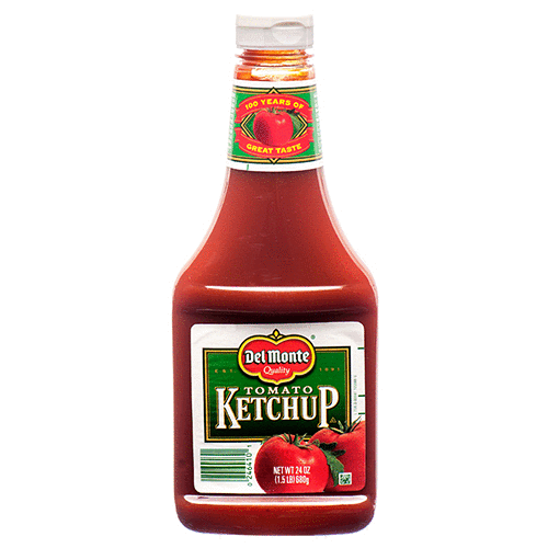 DEL MONTE TOMATO KETCHUP SQUEEZABLE 12/24oz