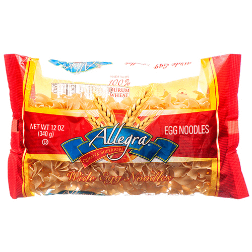 ALLEGRA WIDE EGG NOODLES 12/12oz