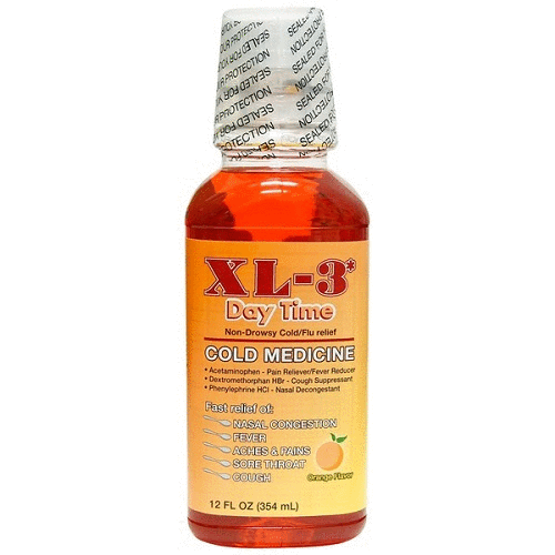 XL-3 DAY TIME SYRUP (ORANGE) 12/12oz