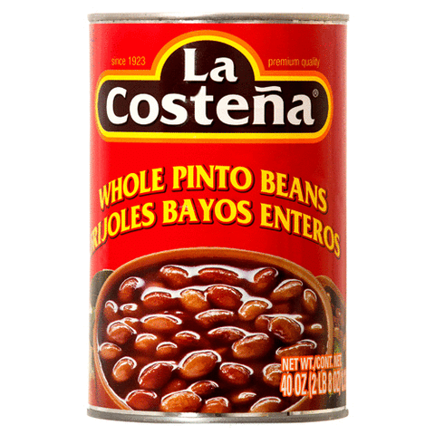 LA COSTENA WHOLE PINTO BEANS 12/40oz