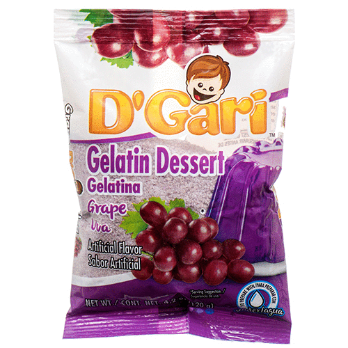 D'GARI WATER GELATIN GRAPE 24/4.2oz