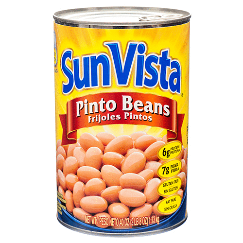 SUN VISTA PINTO BEANS 12/40oz