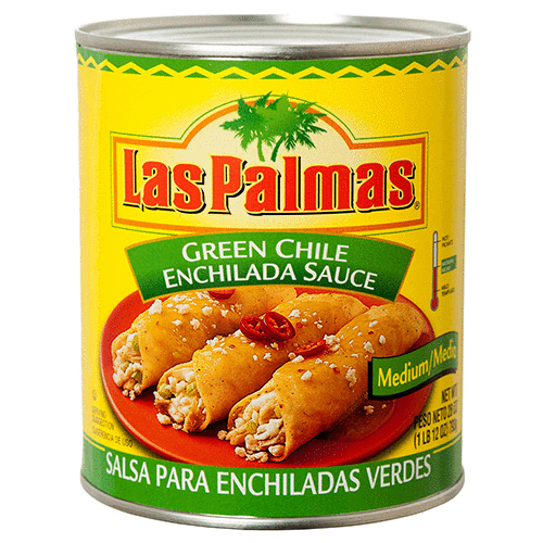 LAS PALMAS GREEN ENCHILADA SAUCE MEDIUM 12/28oz